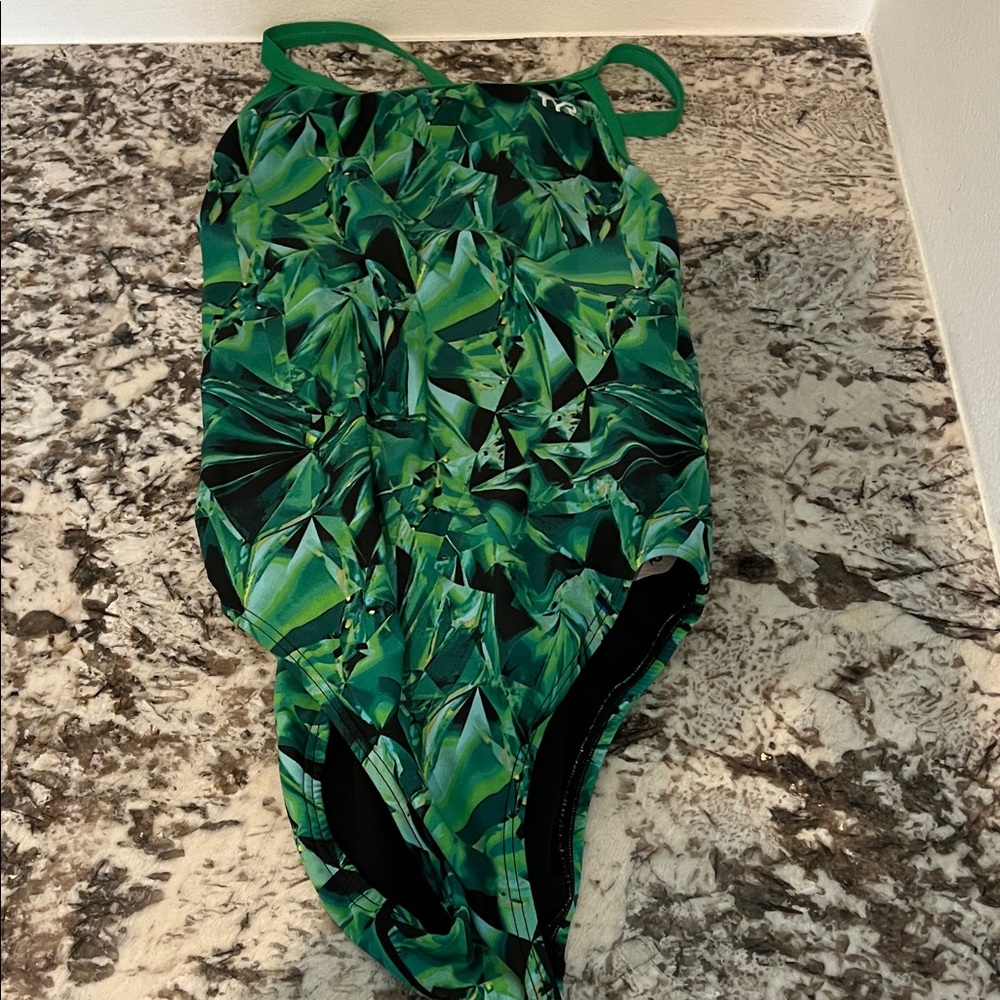 TYR Black and Green Swimsuit
